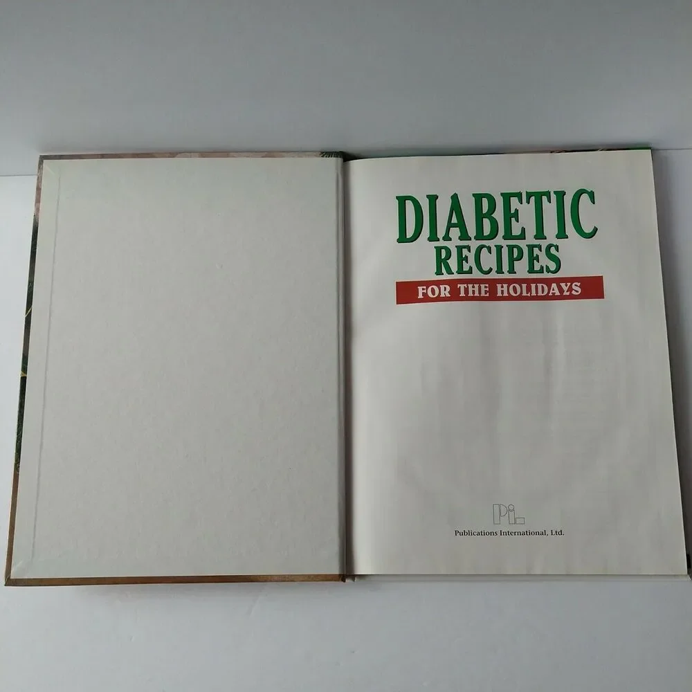 Diabetic Recipes For the Holidays Hardcover Cookbook Vtg 1998‎